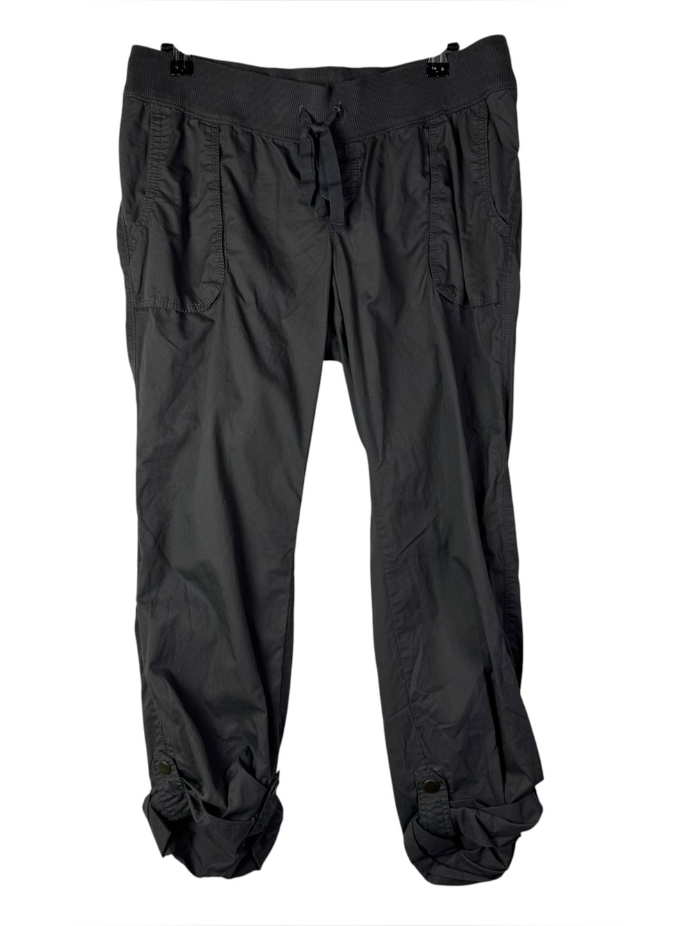 Old Navy Maternity Dark Gray Y2K Crop Utility Pants S